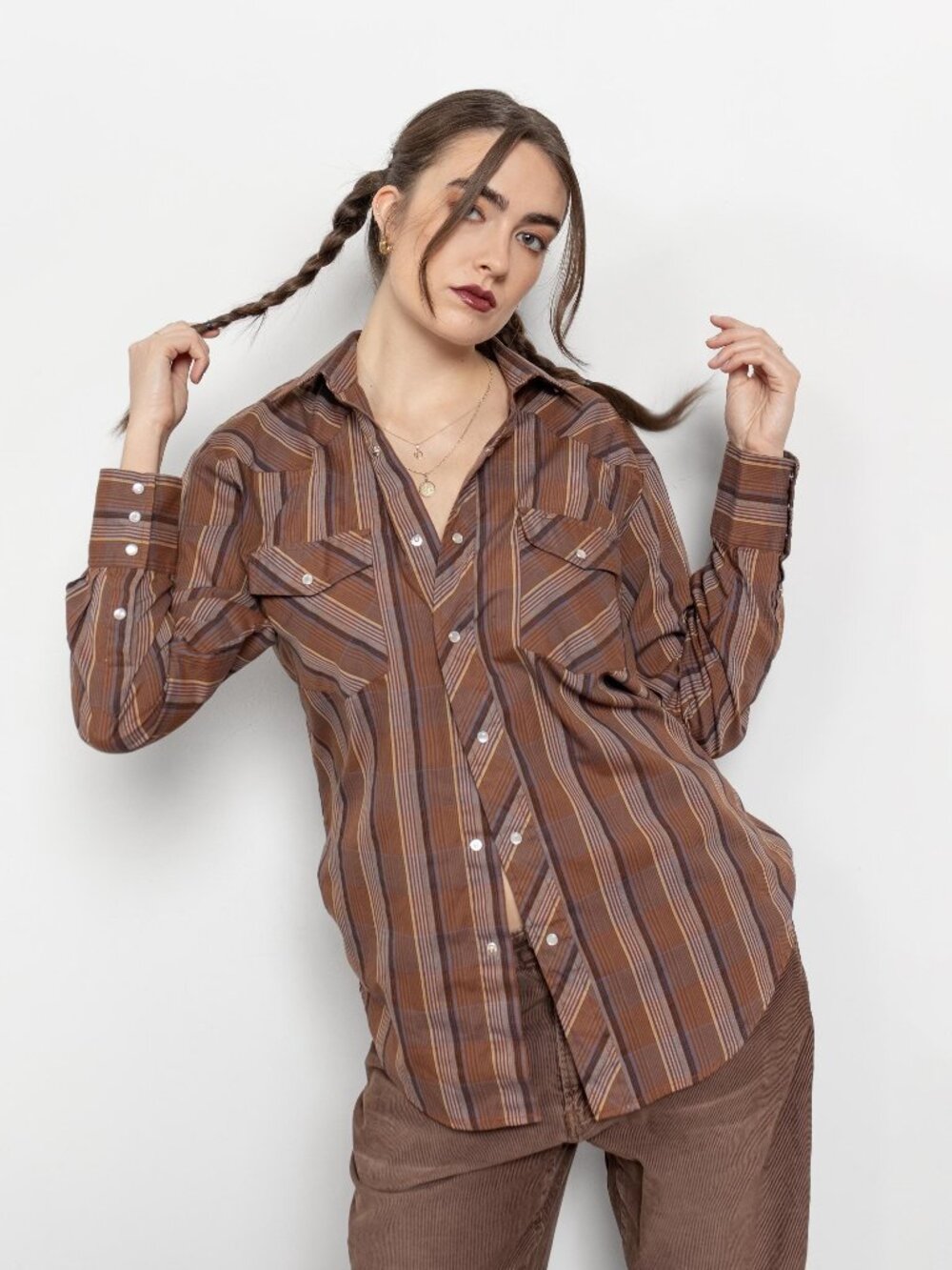 WESTERN SHIRT Country Long Sleeves Vintage / Medium